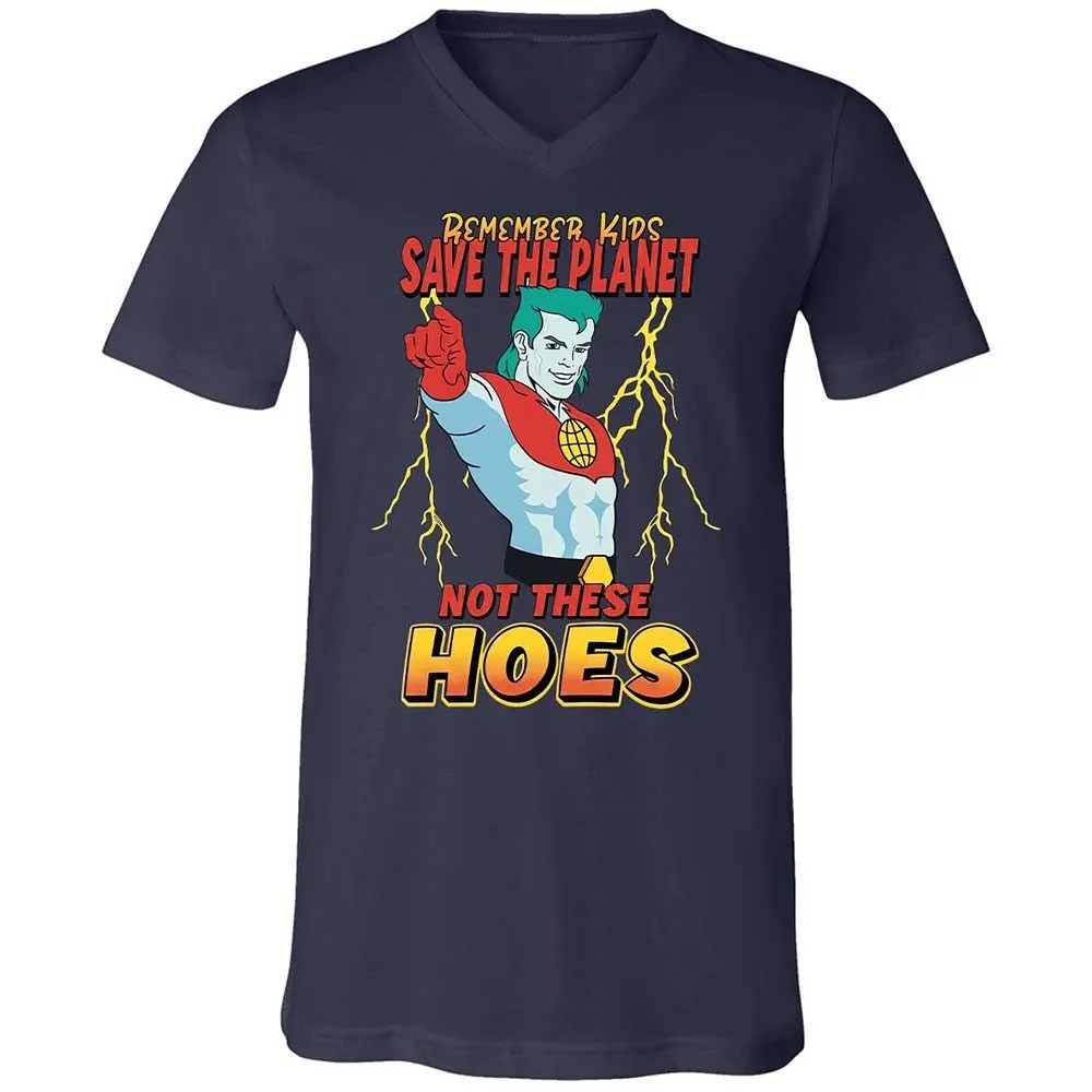 Unisex V-Neck T-Shirt - GNLAPTU5 - Navy - 12