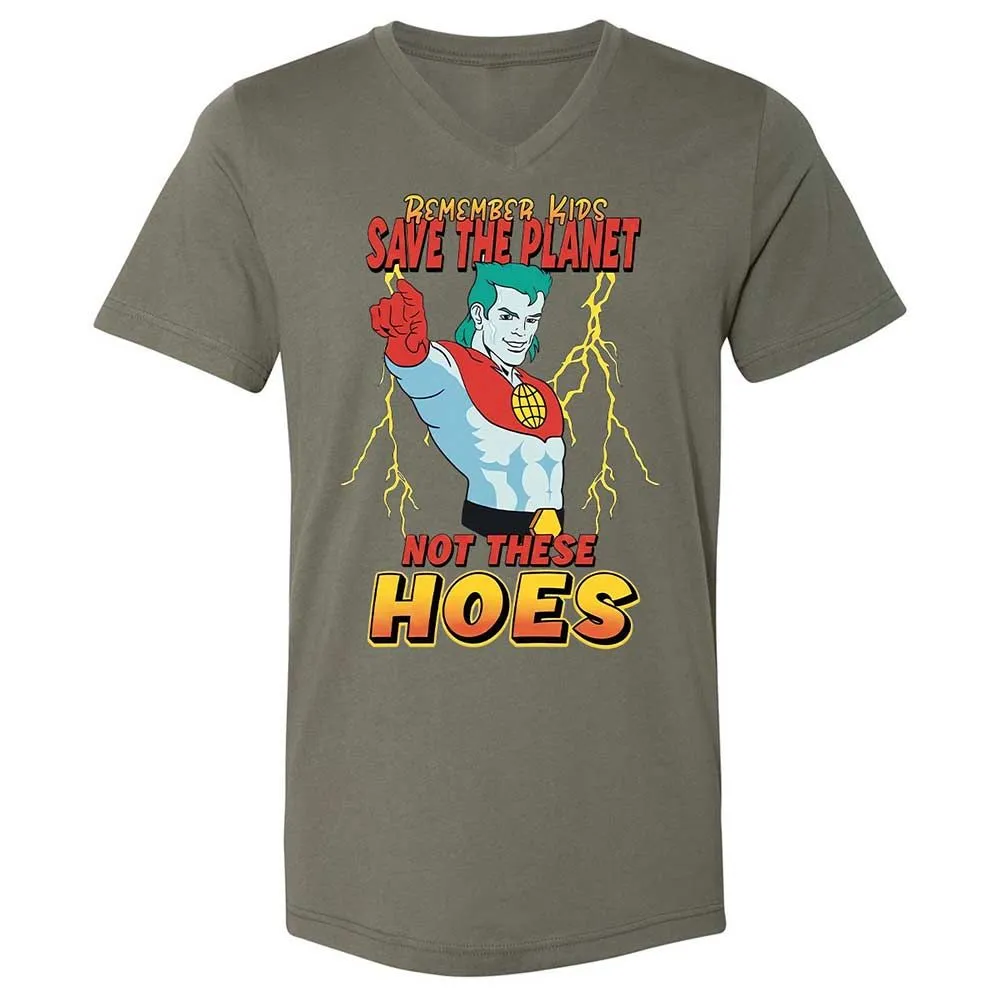 Unisex V-Neck T-Shirt - GNLAPTU5 - Military Green - 15