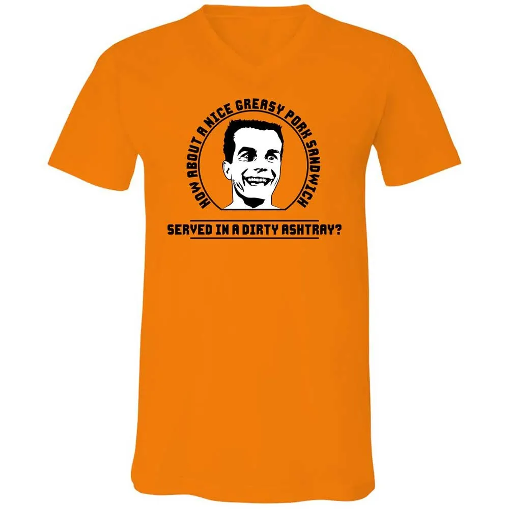Unisex V-Neck T-Shirt - 627AC5LQ - Orange - 7
