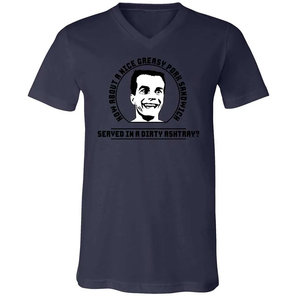 Unisex V-Neck T-Shirt - 627AC5LQ - Navy - 12