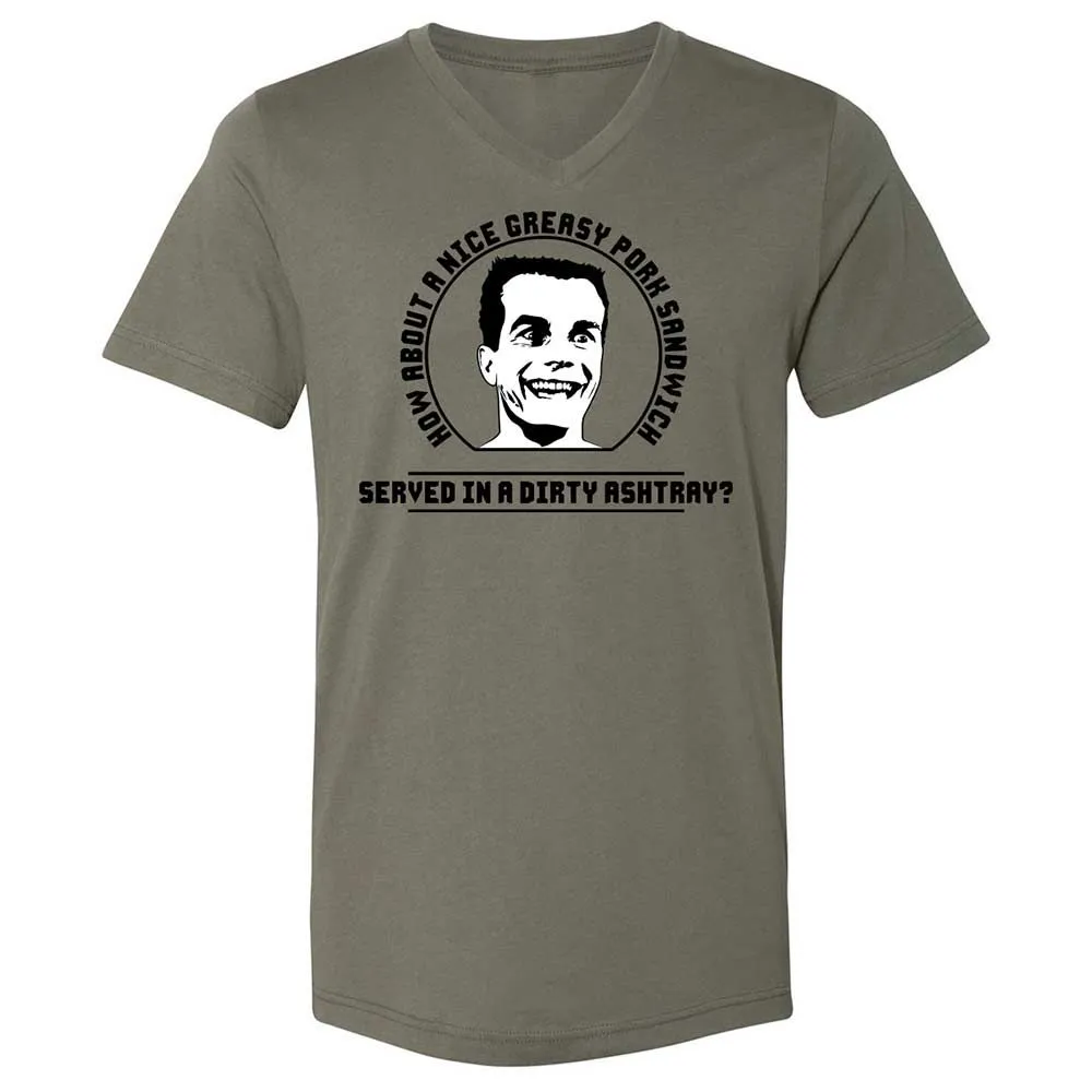 Unisex V-Neck T-Shirt - 627AC5LQ - Military Green - 15