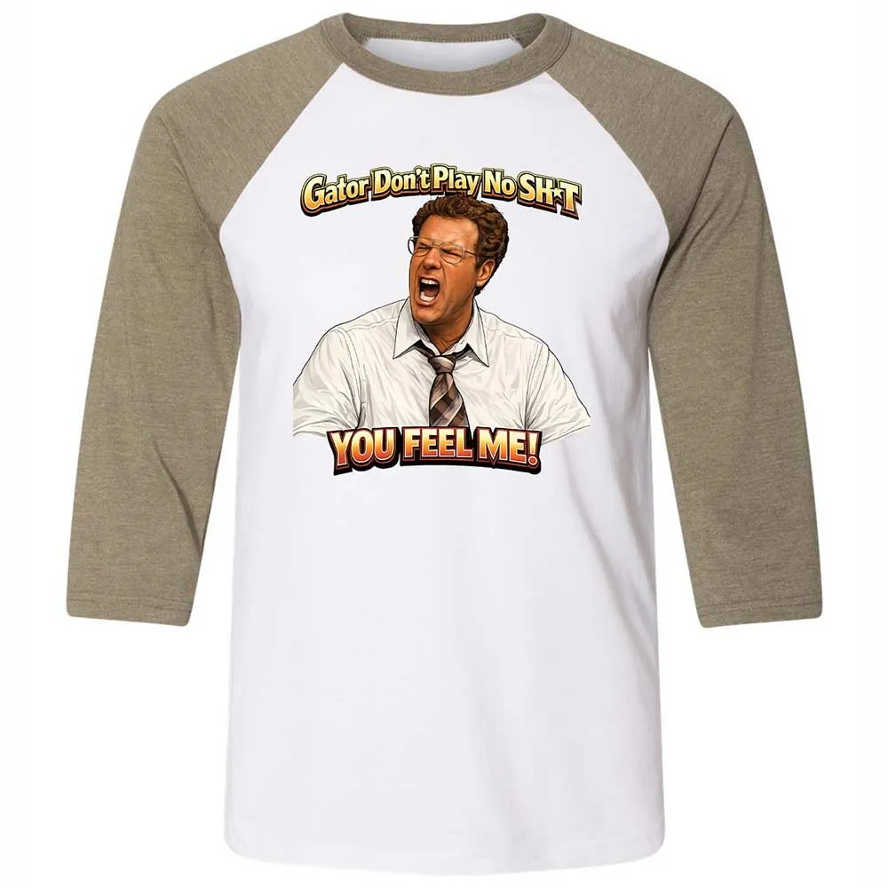 Unisex 3/4 Baseball Tee - VCLS1ZND - White/Heather Olive - 4