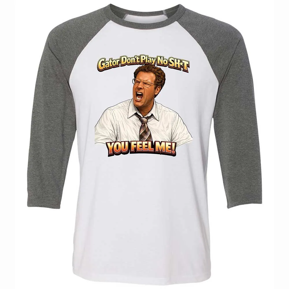 Unisex 3/4 Baseball Tee - VCLS1ZND - White/Deep Heather - 11