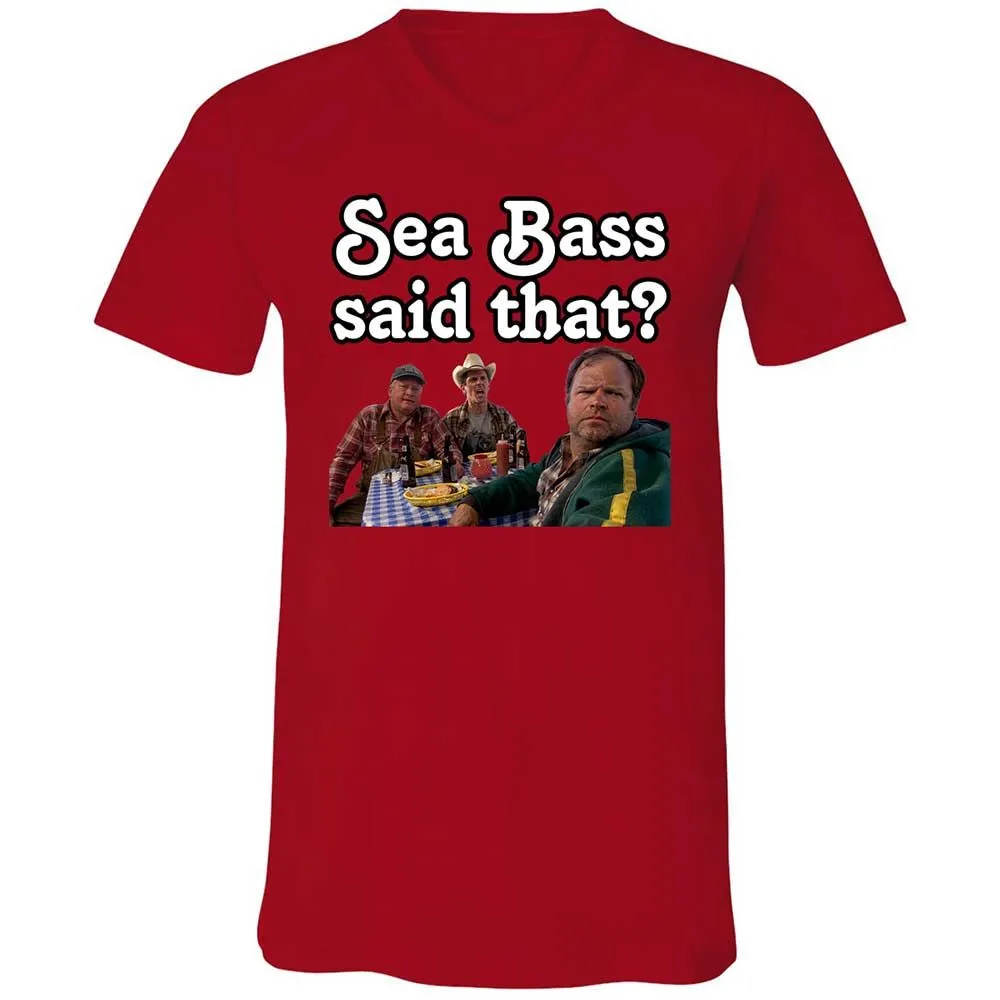 Unisex V-Neck T-Shirt - C9FKFQ8T - Red - 5