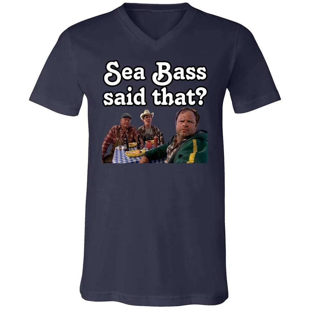 Unisex V-Neck T-Shirt - C9FKFQ8T - Navy - 12