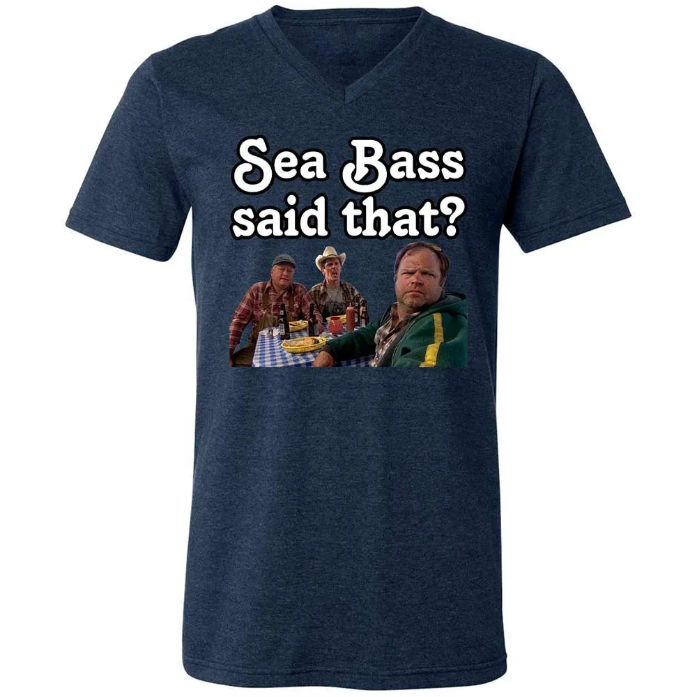 Unisex V-Neck T-Shirt - C9FKFQ8T - Heather Navy - 13