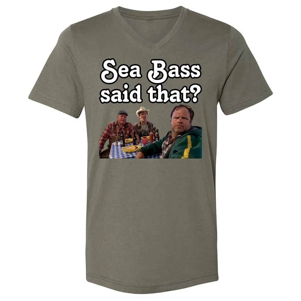 Unisex V-Neck T-Shirt - C9FKFQ8T - Military Green - 15