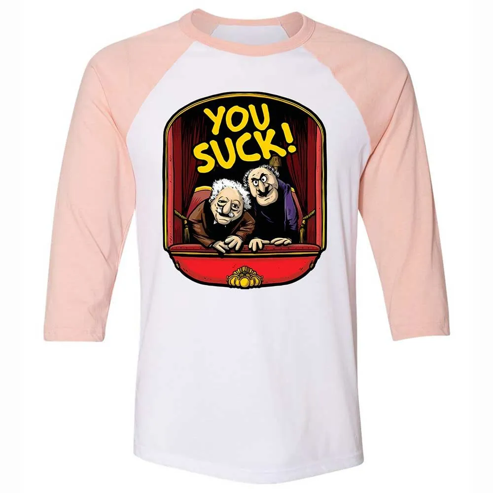 You Suck - White/Heather Peach - 5