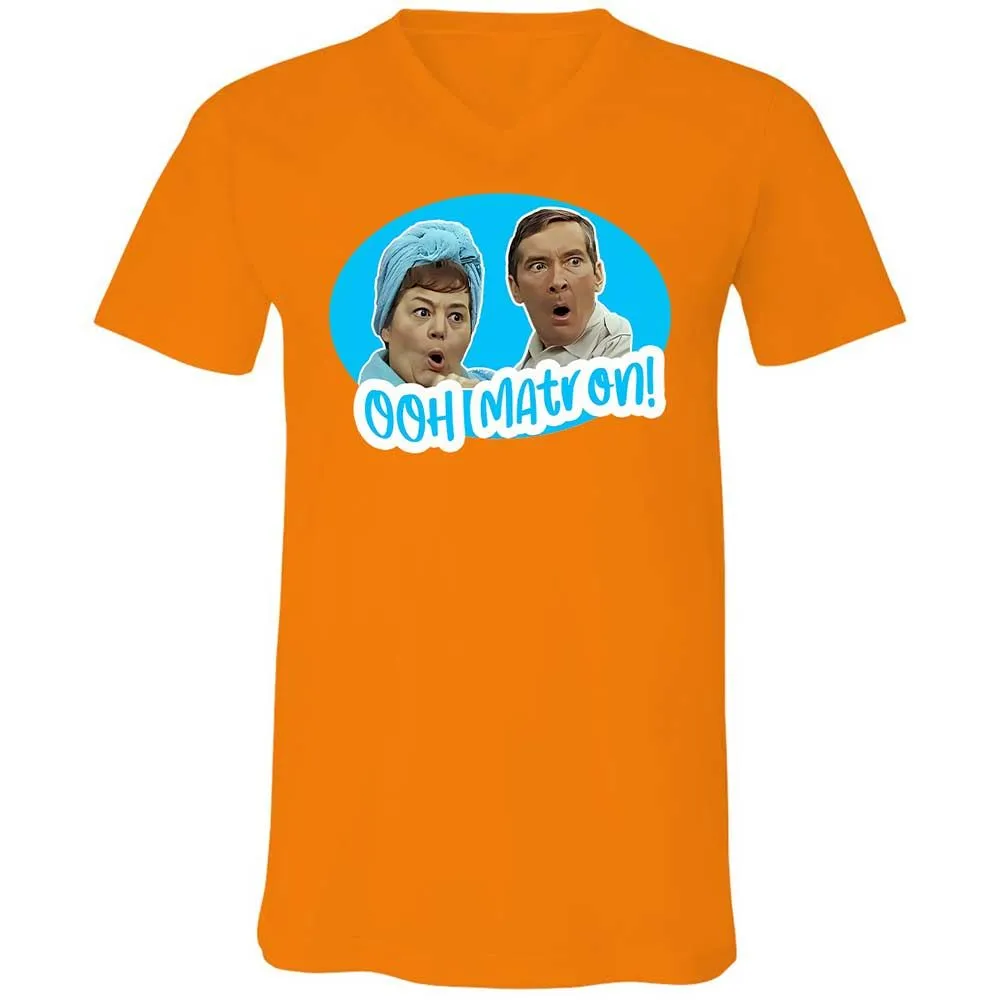 Unisex V-Neck T-Shirt - JETQD3BK - Orange - 7