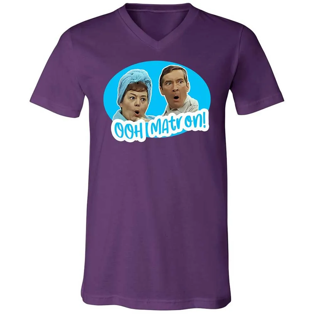 Unisex V-Neck T-Shirt - JETQD3BK - Team Purple - 10