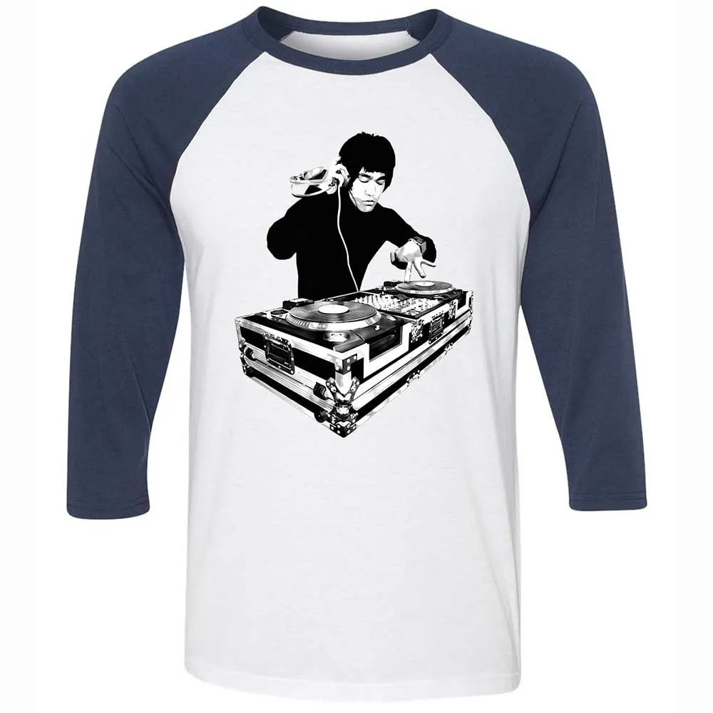Bruce Lee DJ - White/Navy - 8