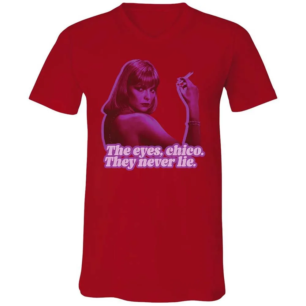 Unisex V-Neck T-Shirt - J5LRWTQW - Red - 5