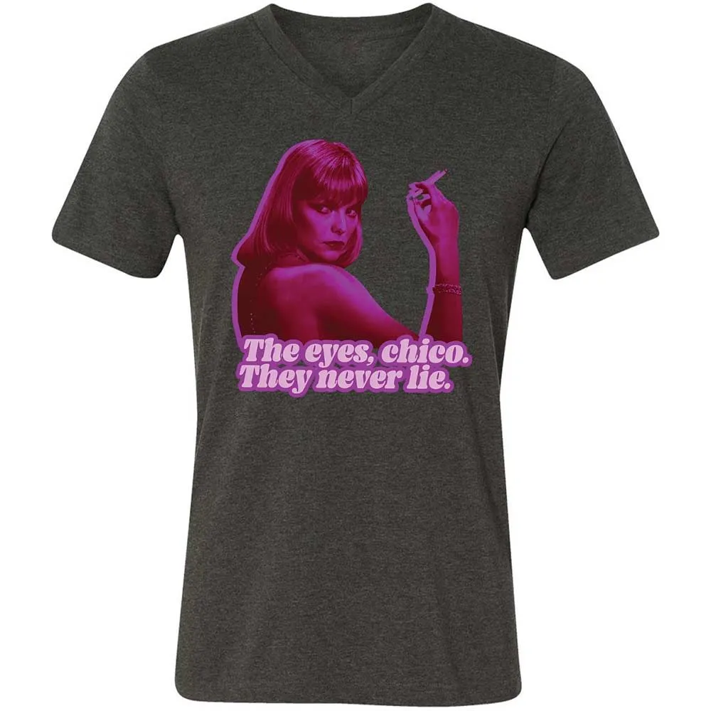 Unisex V-Neck T-Shirt - J5LRWTQW - Dark Grey Heather - 8