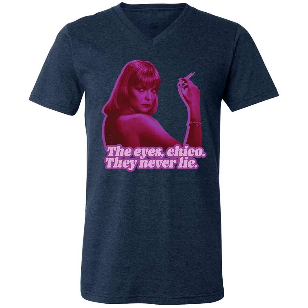 Unisex V-Neck T-Shirt - J5LRWTQW - Heather Navy - 13