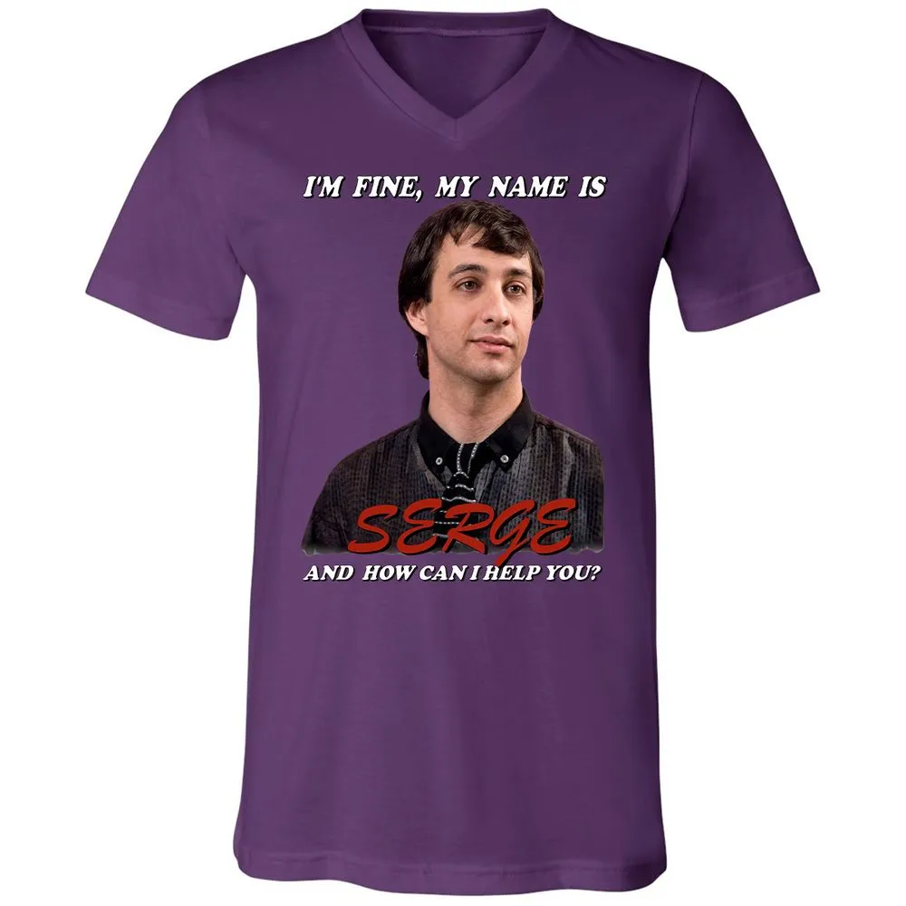 Unisex V-Neck T-Shirt - FQH9KABZ - Team Purple - 10
