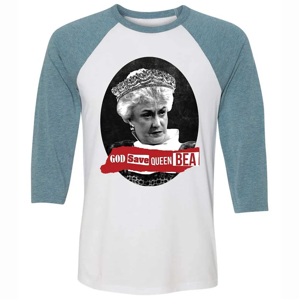 God Save Queen Bea - White/Denim - 3
