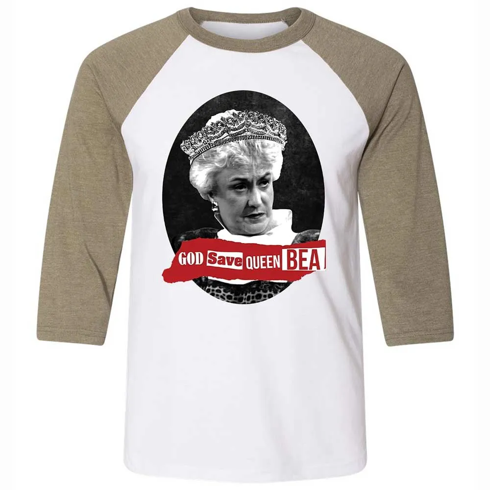 God Save Queen Bea - White/Heather Olive - 4