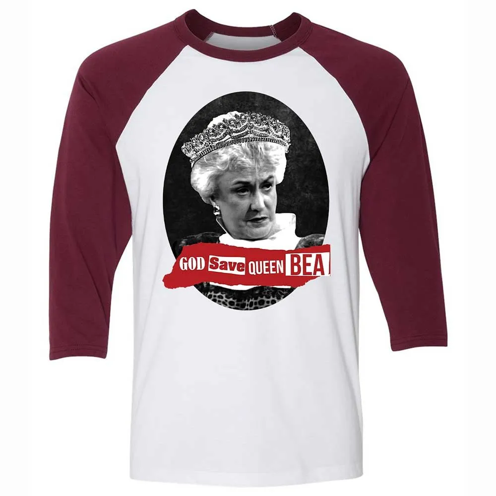 God Save Queen Bea - White/Maroon - 7