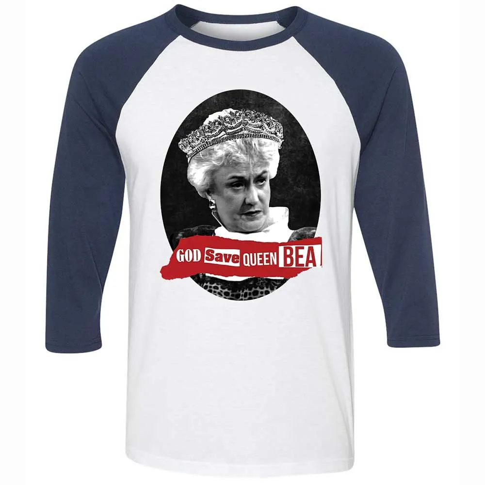 God Save Queen Bea - White/Navy - 8