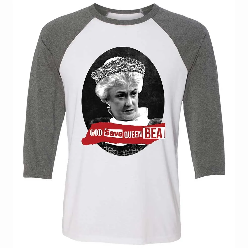 God Save Queen Bea - White/Deep Heather - 11