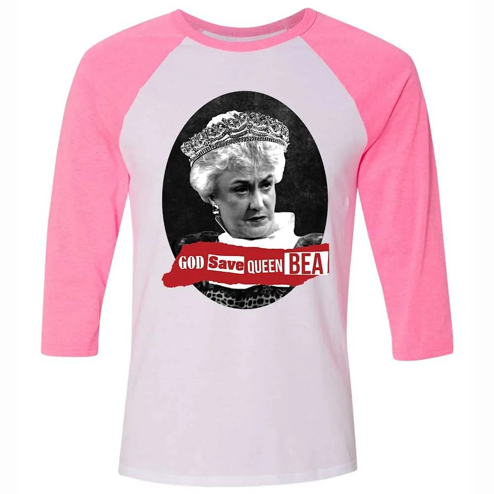 God Save Queen Bea - White/Neon Pink - 12