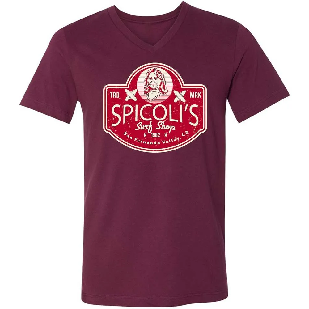 Unisex V-Neck T-Shirt - 4MSCTSRV - Maroon - 14