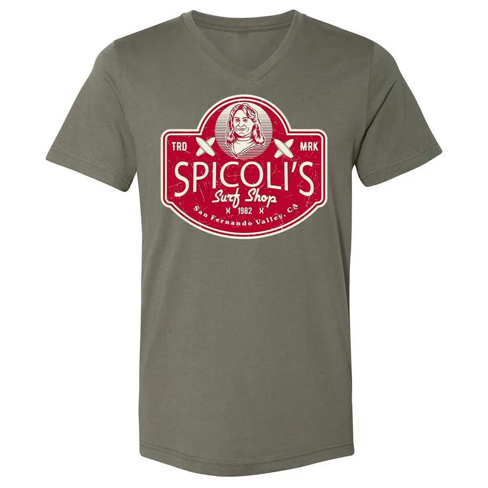 Unisex V-Neck T-Shirt - 4MSCTSRV - Military Green - 15