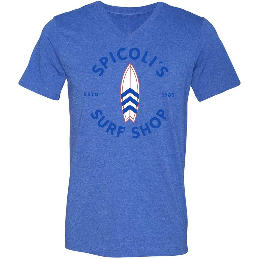 Unisex V-Neck T-Shirt - NKABBMT1 - Heather True Royal - 4