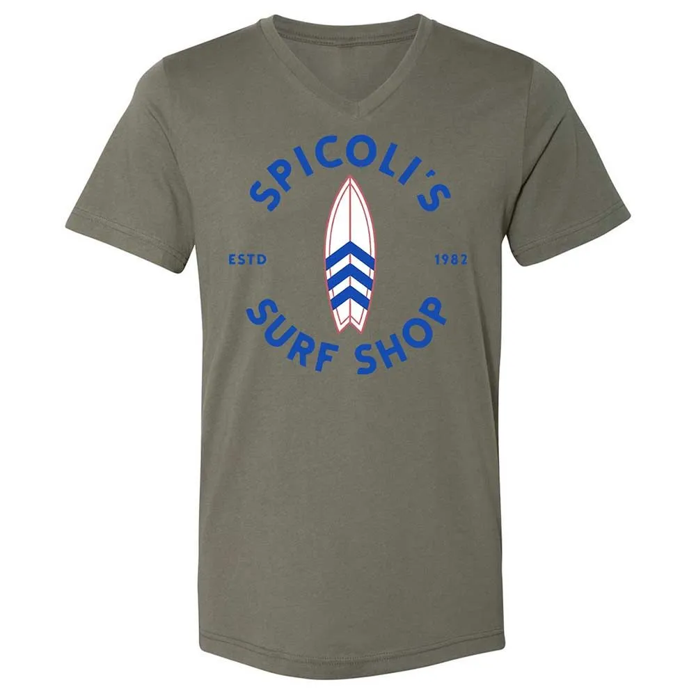 Unisex V-Neck T-Shirt - NKABBMT1 - Military Green - 15