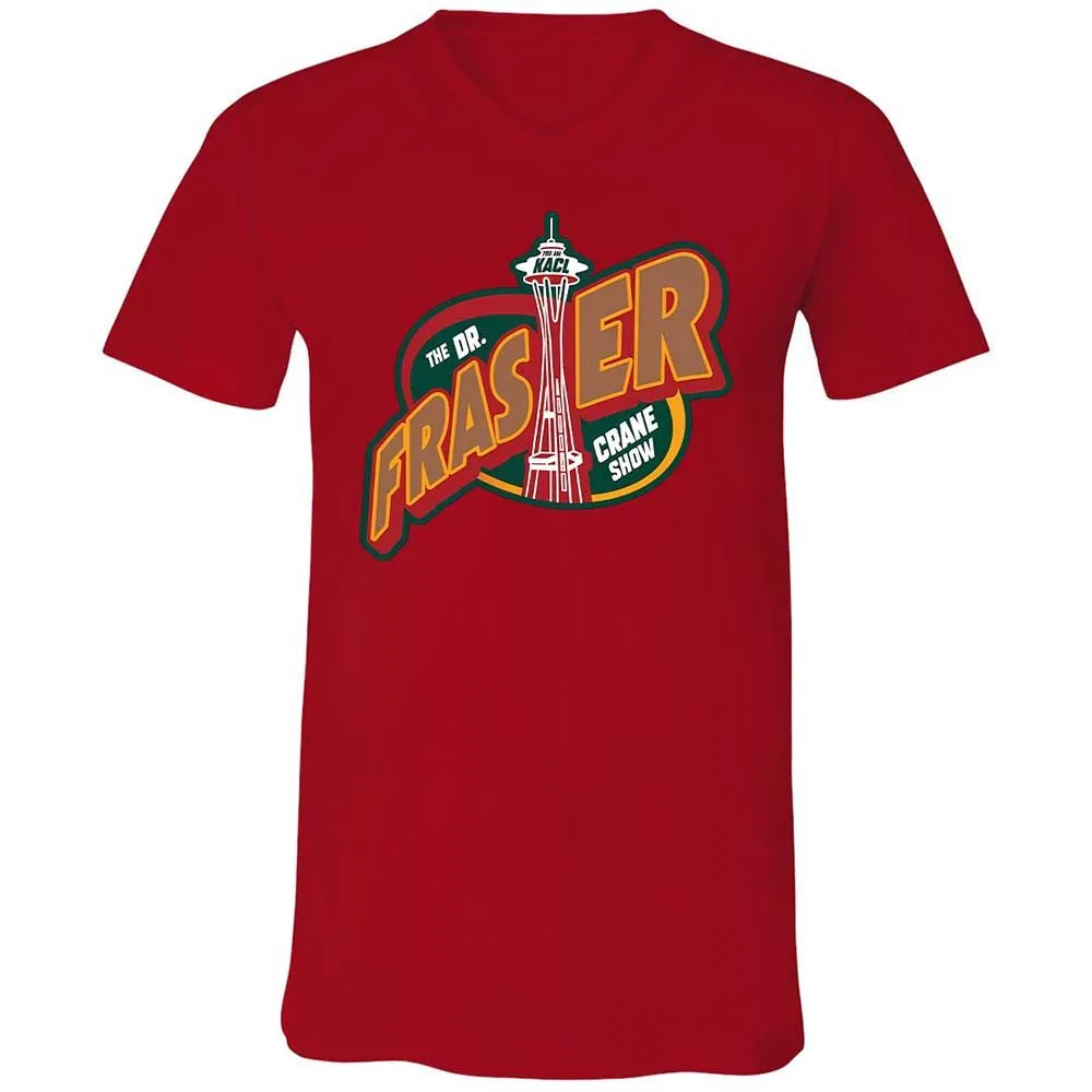 Unisex V-Neck T-Shirt - MYVCWDTS - Red - 5