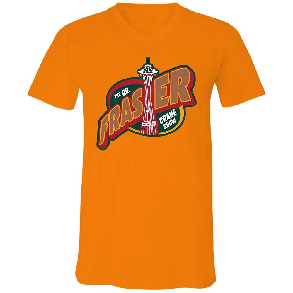 Unisex V-Neck T-Shirt - MYVCWDTS - Orange - 7