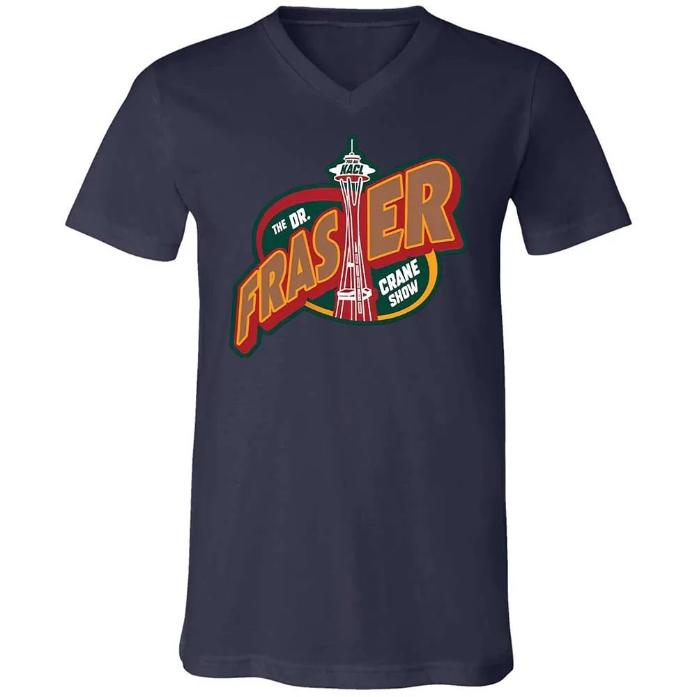 Unisex V-Neck T-Shirt - MYVCWDTS - Navy - 12