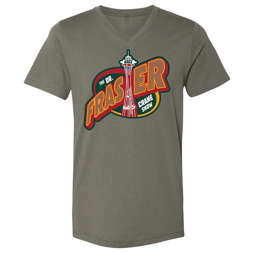 Unisex V-Neck T-Shirt - MYVCWDTS - Military Green - 15
