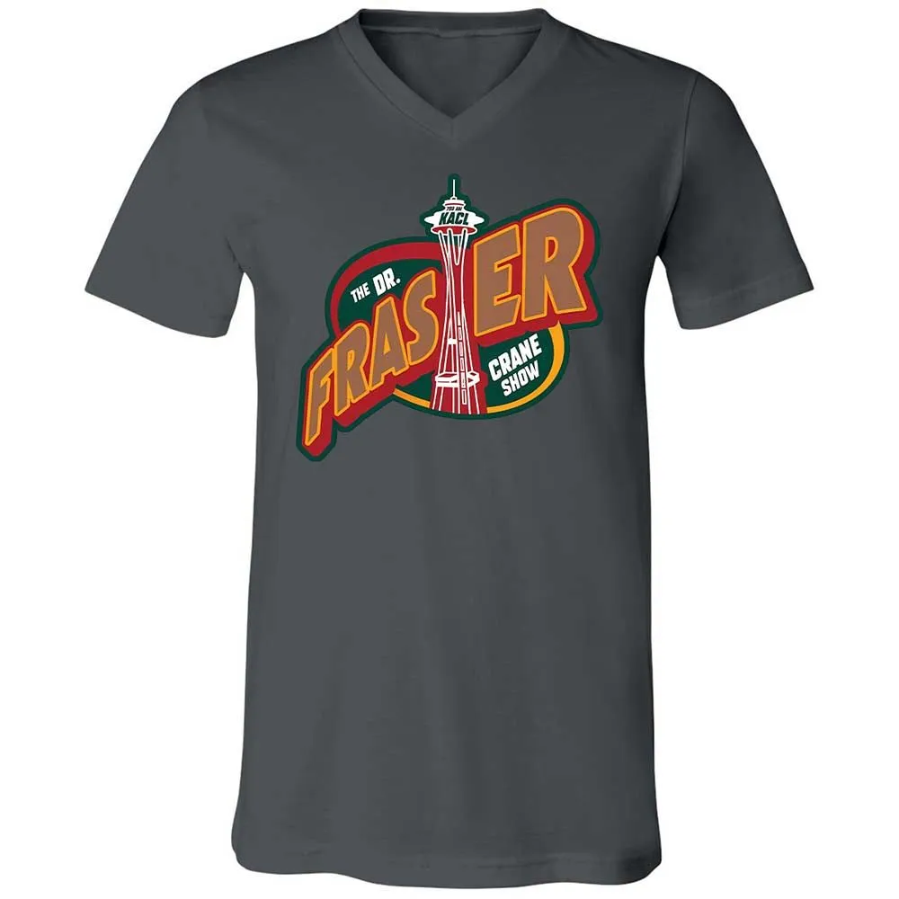 Unisex V-Neck T-Shirt - MYVCWDTS - Asphalt - 16