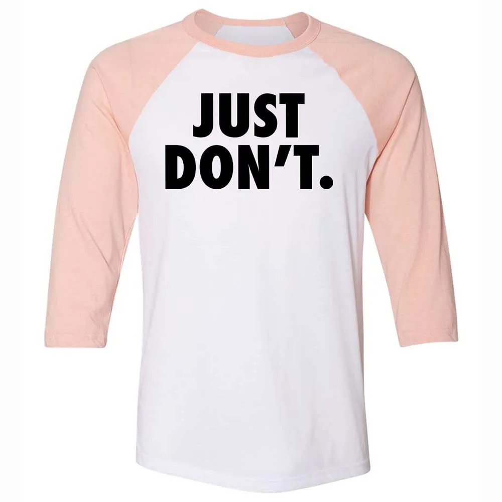 Just Don't. - White/Heather Peach - 5
