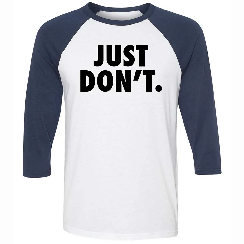 Just Don't. - White/Navy - 8
