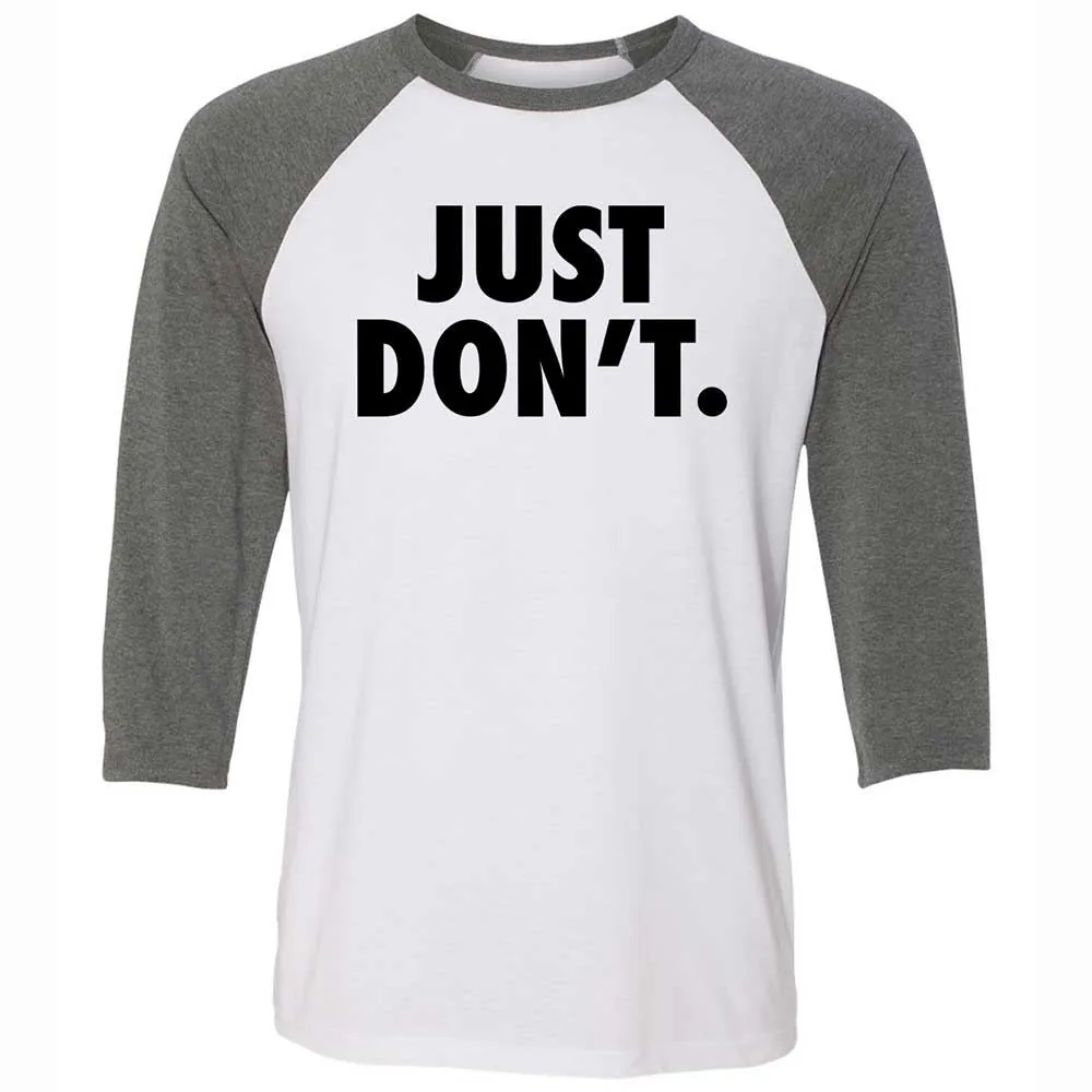 Just Don't. - White/Deep Heather - 11