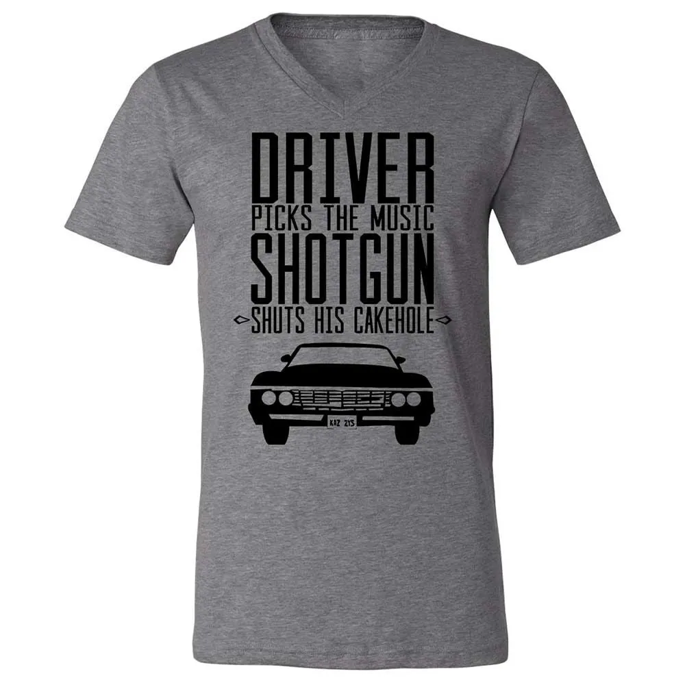 Unisex V-Neck T-Shirt - 83Y1225L - Deep Heather - 9