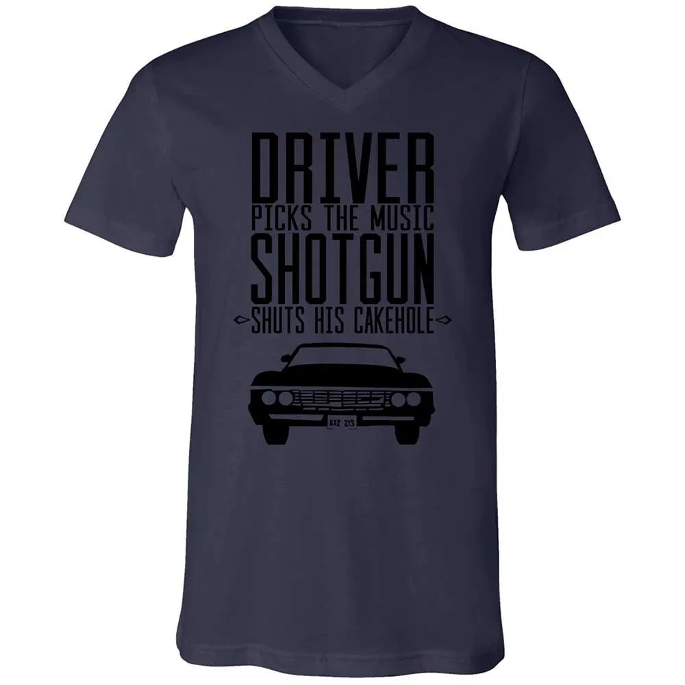 Unisex V-Neck T-Shirt - 83Y1225L - Navy - 12