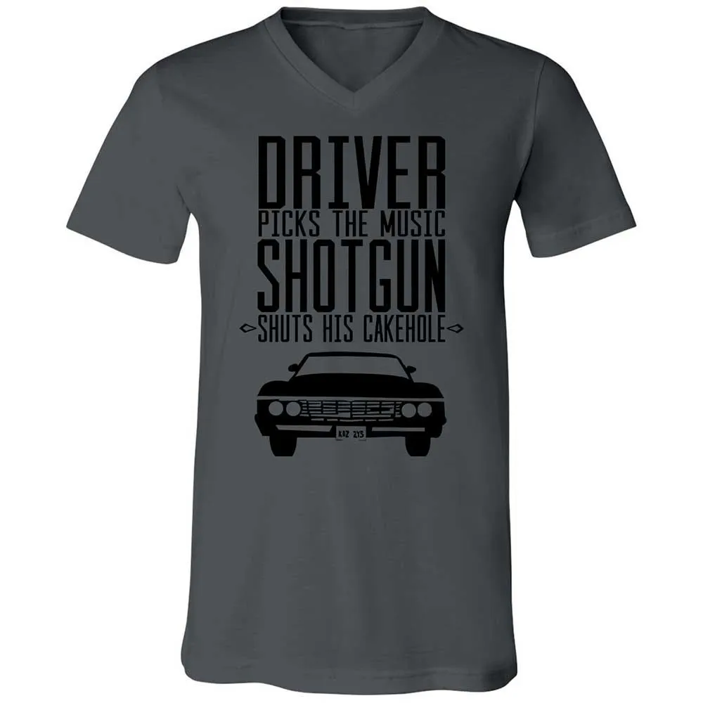 Unisex V-Neck T-Shirt - 83Y1225L - Asphalt - 16