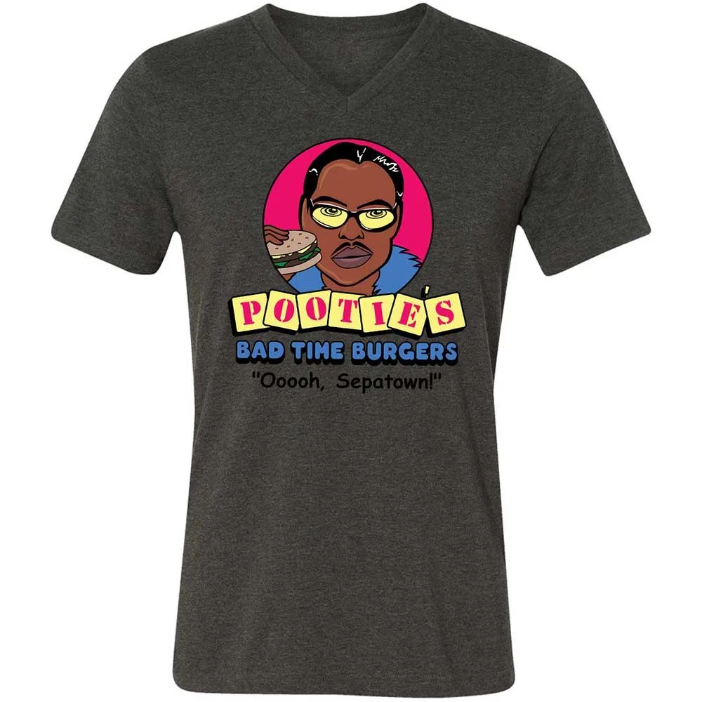 Pootie's Bad Time Burgers - Dark Grey Heather - 8