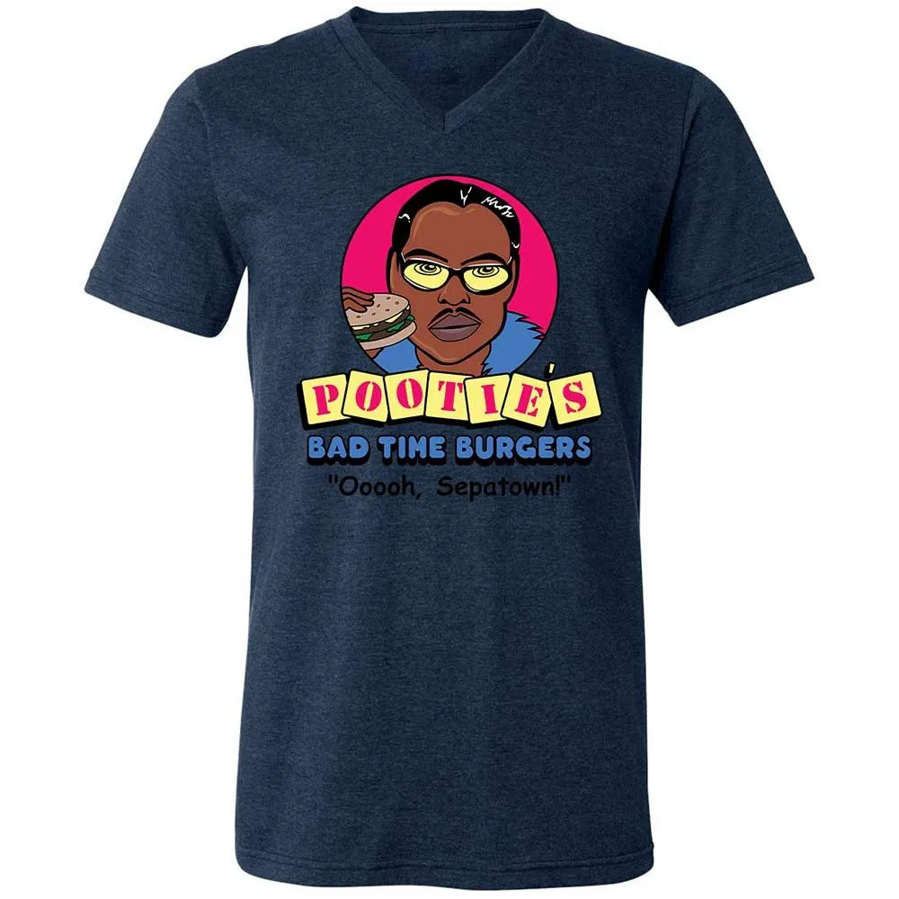 Pootie's Bad Time Burgers - Heather Navy - 13
