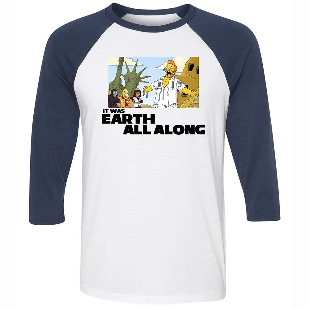 It was Earth all along - White/Navy - 8