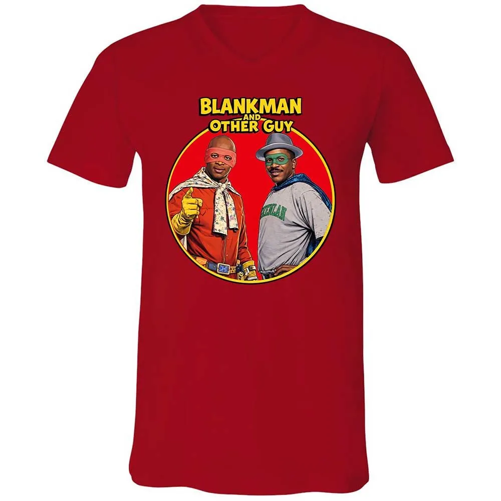 Unisex V-Neck T-Shirt - CWYR5D1M - Red - 5
