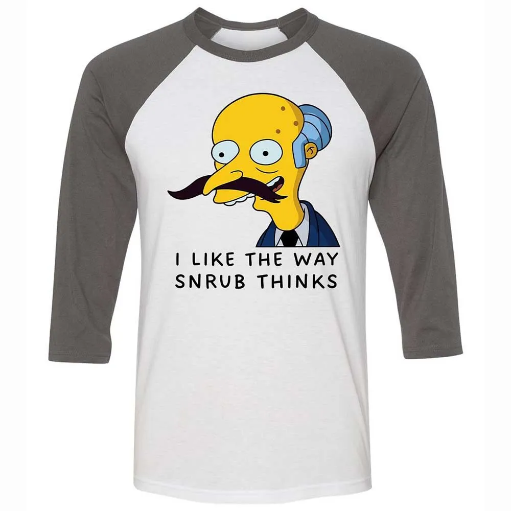 I Like the Way Snrub Thinks - White/Asphalt - 2