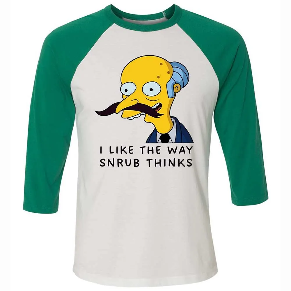 I Like the Way Snrub Thinks - White/Kelly - 6