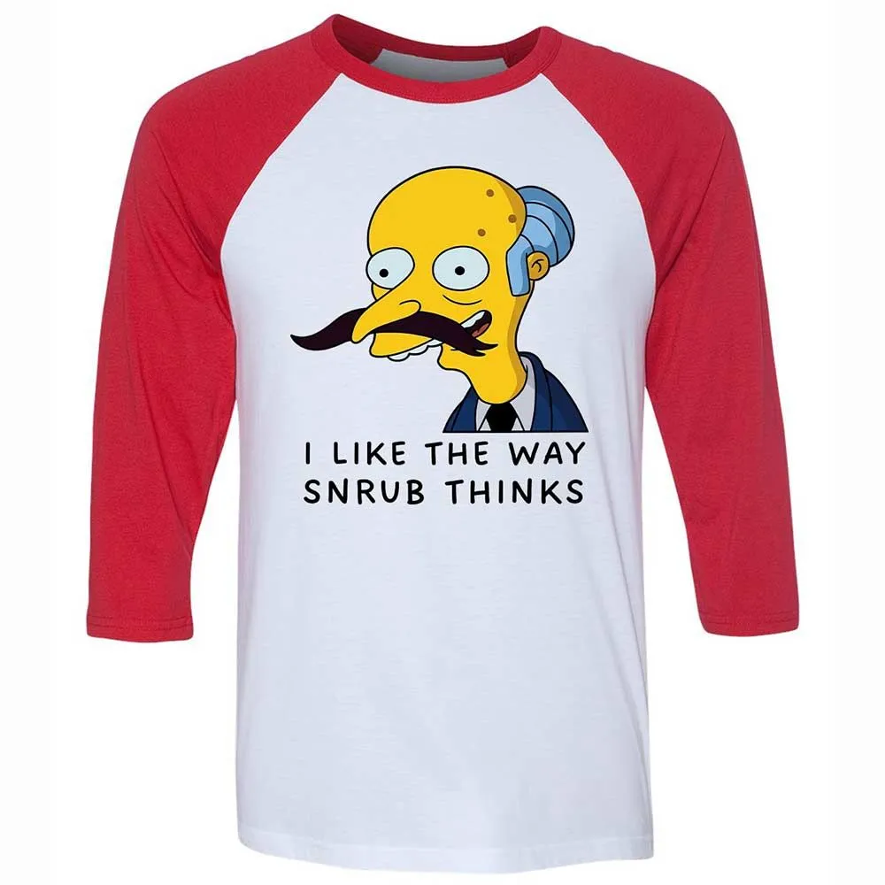 I Like the Way Snrub Thinks - White/Red - 9