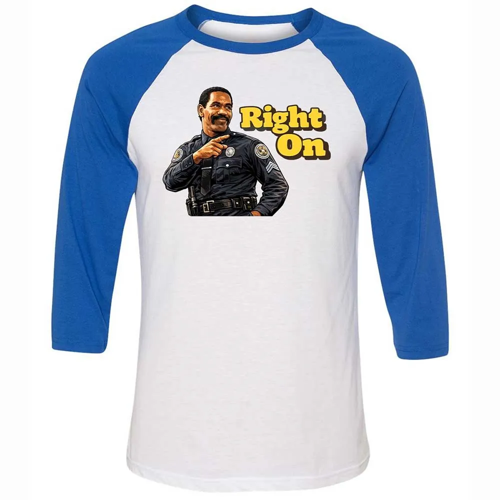 Unisex 3/4 Baseball Tee - AFXRC7YR - White/True Royal - 10
