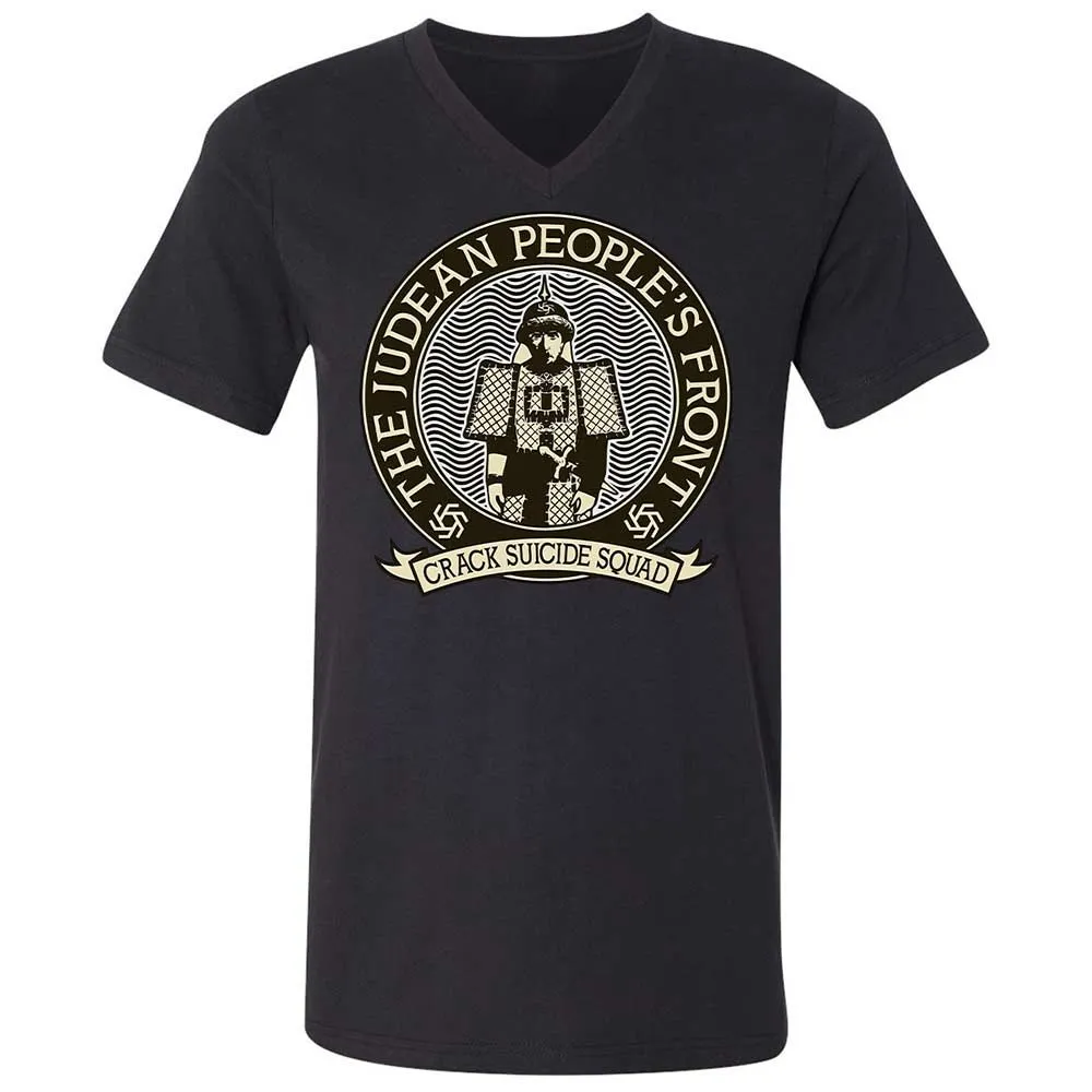 Unisex V-Neck T-Shirt - ZSWCV9KZ - Black - 11