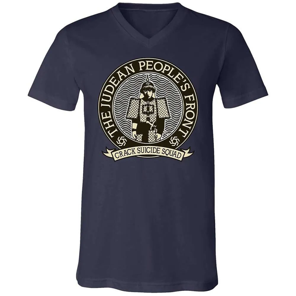 Unisex V-Neck T-Shirt - ZSWCV9KZ - Navy - 12